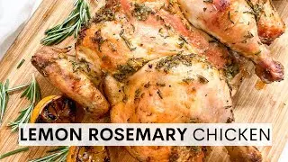 Rosemary Lemon Grilled Spatchcocked Chicken