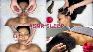 ASMR Face & Head Massage for Instant Relaxation😴 Fall Asleep Fast