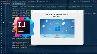How to scale or resize image in JLabel with IntelliJ