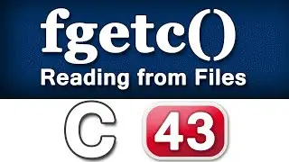 fgetc() Function in C Programming Language Video Tutorials