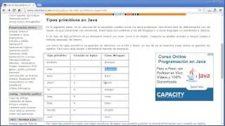 Tipos de dato primitivos y clases en Java