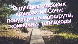 О лучших морских круизах из Сочи: популярные маршруты, компании, теплоходы