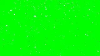 Realistic Falling Snow Animation - 10 Minute Loop (green screen)