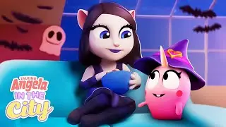 Halloween At Angela's! 🧡🖤🧡 Talking Angela: In The City Cartoon Collection