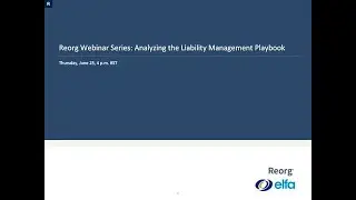 Reorg Webinar Series: Analyzing the Liability Management Playbook