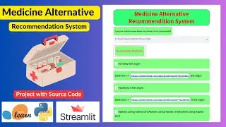 Alternative Medicine Recommendation System Python Machine learning Web App