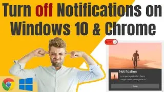 How Disable Notifications in Google Chrome and Windows 10 - Tutorial 2020