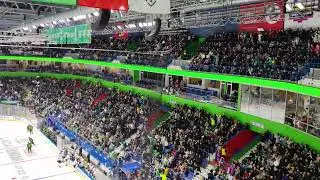 Шайба полностью пересекла линию ворот. Башкиров забивает в меньшинстве. Салават Юлаев-Трактор. КХЛ