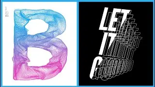 Blend Text Effect in Adobe Illustrator & Photoshop | Warp Tool, Shear Transform | Graphic design