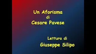 Un Aforisma di Cesare Pavese