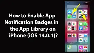 How to Enable App Notification Badges in the App Library on iPhone (iOS 14.0.1)?