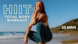 20-MIN TOTAL BODY HIIT WORKOUT | Legs, Arms & Core (with dumbbells).. Ashley Freeman
