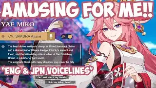 [[ ENG | JPN ]] YAE MIKO Voice Lines Genshin Impact 2.5