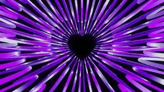 4K Hight Speed Purple Gradient Neon Heart Tunnel Vj Loop | dreamable | Animation Music Video