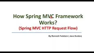 How Spring MVC Framework Works