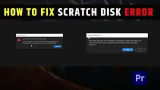 How to Fix Scratch disk error in premiere pro | Project save error premiere pro | Adobe