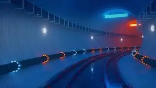 Retro Train Tunnel Seamless Loop 4K Video | Tranquil Journey into the Past