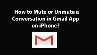 How to Mute or Unmute a Conversation in Gmail App on iPhone?