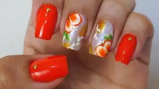 Como Fazer Unhas Decoradas com Flores - Juliana Santos