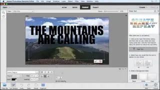 Photoshop Elements Tutorial - Creating photo text