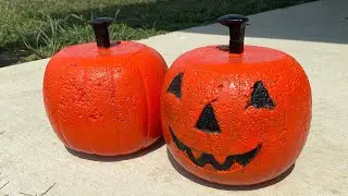How to Make a Concrete Pumpkin (Easy to Make!)