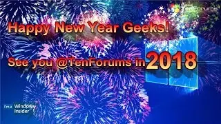 Happy New Year 2018 from TenForums.com