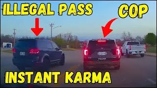 USA Road Rage 2024 |Brake Check Gone Wrong, Car Crash, Bad Lorry Drivers, Accident, Instant Karma