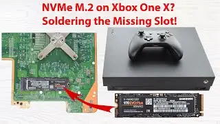 Attempting to install an M.2 NVMe SSD onto the Xbox One X