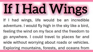 If I Had Wings Essay Writing in English 200 Words  Paragraph by Smile Please World