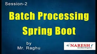 Batch Processing Spring Boot