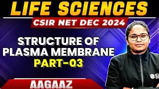 CSIR NET 2024: Structure of Plasma Membrane Part-3 | Cell Biology for CSIR NET Life science | PW