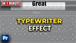 How To Make A TYPEWRITER Effect In Premiere Pro | Easy Way