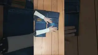 How to fold the pants in easy way