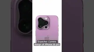 The expected design of the camera of iPhone 16 pro and iPhone 16 pro max 🤩
