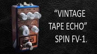 DIY StompBox-2.8 FV-1 Tape delay multi-effect.
