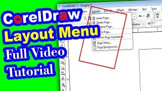 Coreldraw 11 Layout Menu Full video tutorial , All Options in Hindi