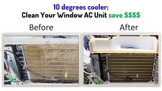 Clean Your Window AC Unit: 10 degrees cooler- Save $$$ and Protect Your Family from Mold Spores