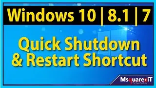 How  to Quick Shutdown & Restart windows 10 | Slow Shutdown Error Solved