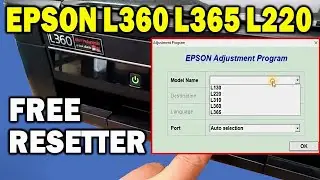 HOW TO RESET EPSON L360 L220 L365 WITH FREE RESETTER!