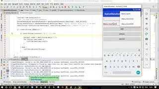 Android tutorial: Option menu with dynamic items