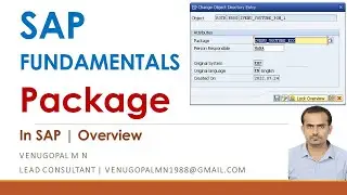 Package in SAP | Complete Overview | Creation | View | Changes | Package in ECC | Package in BW