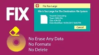 How to fix File Is Too Large For The Destination File System without losing data
