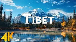 FLYING OVER TIBET (4K UHD) - Amazing Beautiful Nature Scenery With Inspiring Cinematic Music