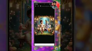 Krishna Janmashtami 2024 with AI image 😍😱😊 #shorts #krishna