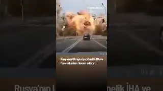 Otoyolda Aracın Üstüne Füze Düştü!
