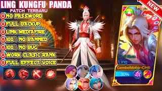 TERBARU - Script Skin Ling Kung fu Panda Revamp No Password | Voice Indonesia & English | New Patch