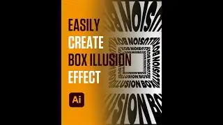 How To Design Box Illusion Effect in Illustrator | Adobe Illustrator Tutorial