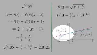 9.9) Linearization or Tangent Line Approximation