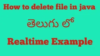 How to delete file from directory in java