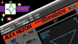 FREE Vst - Alex Hilton - Stereo Control - Plugin expand or limit the STEREO WIDTH - Advanced Panning